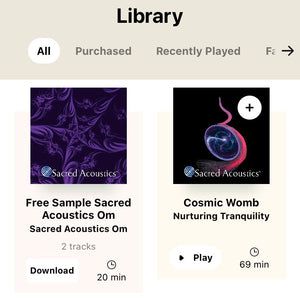 How to use the Sacred Acoustics App